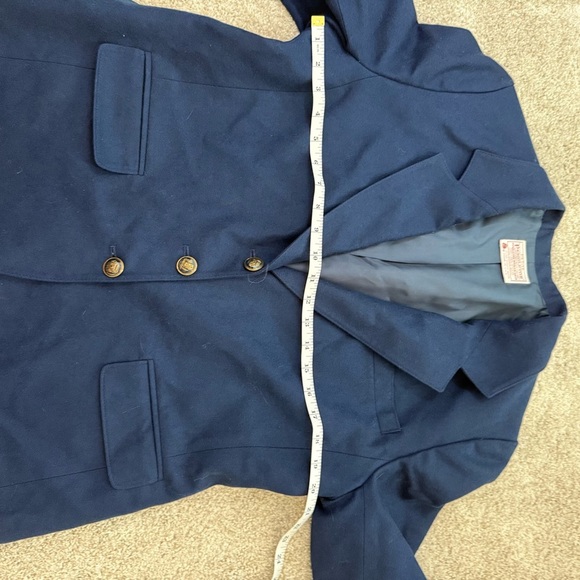 Pendleton Virgin Wool Blazer Jacket Women’s Vintage Blue USA Made Navy Anchor 16 - Picture 11 of 14